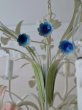 画像12: フランス やさしいお花がかわいい 5灯アイアンシャンデリア (12)