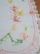 画像13: フランス お花模様の刺繍が かわいいテーブルクロス (13)