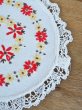 画像4: フランス お花の刺繍がかわいい テーブルクロス (4)
