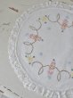 画像2: フランス お花の刺繍がかわいい テーブルクロス (2)