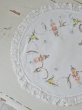画像7: フランス お花の刺繍がかわいい テーブルクロス (7)