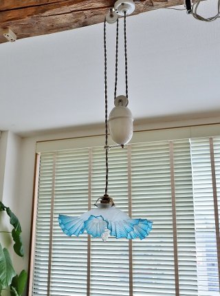 aki♡aki　　フランスヴィンテージ ランプシェード　陶器　ブロカント ランプシェード | Lepetitatelier22.com