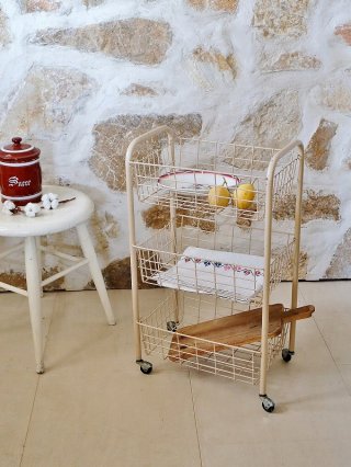 フランスアンティーク コーナーシェルフ 壁掛け 差し込み