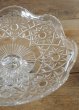 画像4: フランス ガラス製お花模様のカットが綺麗な コンポート皿   10%OFF  (4)