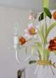 画像8: フランス 2種類のお花がかわいい アイアンシャンデリア (8)