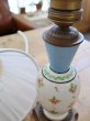 画像11: フランス 陶器の小花がかわいい テーブルランプ (11)