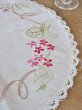 画像5: フランス 刺繍がかわいい テーブルクロス (5)