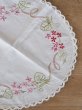 画像4: フランス 刺繍がかわいい テーブルクロス (4)