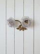 画像7: フランス 薔薇の2灯ウォールライト (7)