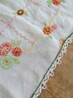 画像7: フランス お花の刺繍が素朴で かわいいテーブルクロス (7)