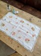 画像6: フランス お花の刺繍が素朴で かわいいテーブルクロス (6)