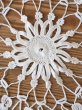 画像6: フランス お花模様がレアでかわいい レース編みテーブルセンター (6)