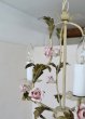 画像12: フランス 薔薇がかわいい アイアンシャンデリア (12)