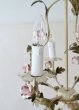 画像11: フランス 薔薇がかわいい アイアンシャンデリア (11)