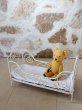 フランス　かわいい　アンティーク　アイアン　ドールベッド