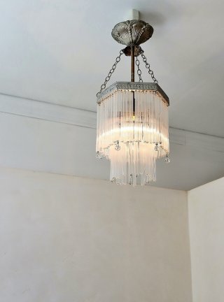 【1点物！超レア！】フランス製　アンティーク　シャンデリア　ランプ　ブロカント 1点物！超レア！】フランス製 アンティーク シャンデリア ランプ