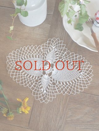 フランスブロカント**アンティーク手編みニードルレースガロン・グロポワンドヴニーズ アンティーク・ブロカントのレースやミラー・フレームなどインテリア