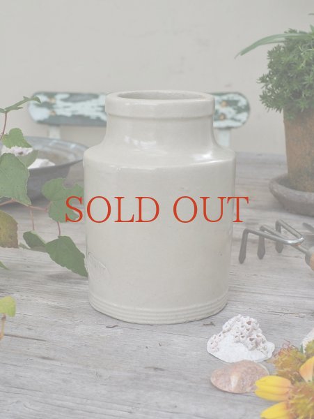 画像6: フランス グレー陶器製ボトル (6)