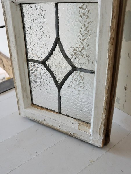 画像5: イギリス ダイヤ模様が素敵な カラーレスステンド (5)