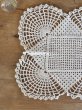 画像2: フランス デザインがかわいい レース編み テーブルセンター (2)