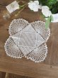 フランス　かわいい　レース編み　テーブルセンター