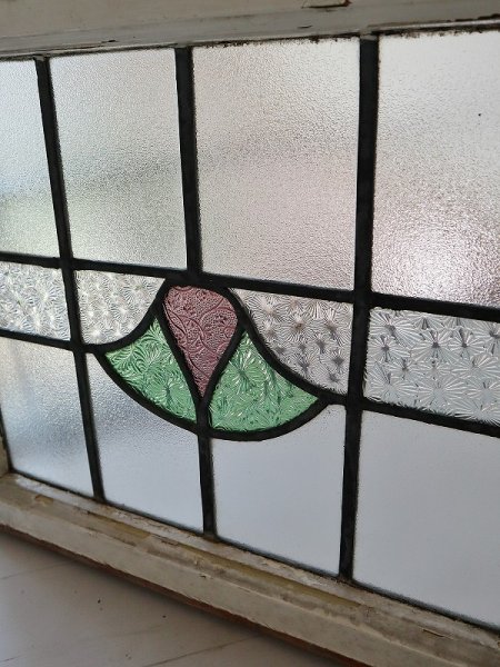 画像3: イギリス ガラスの模様がかわいい ステンドグラス (3)