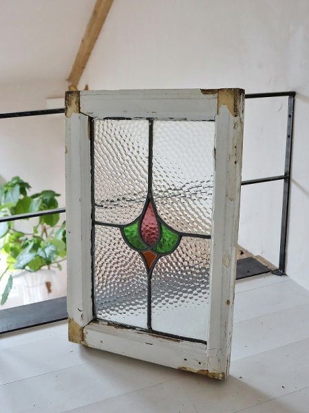 画像2: イギリス 華奢な雰囲気が素敵な ステンドグラス (2)