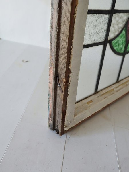 画像8: イギリス ガラスの模様がかわいい ステンドグラス (8)