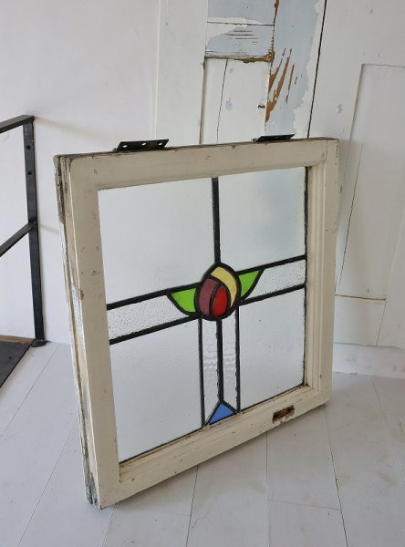 画像7: イギリス 薔薇が素敵な ステンドグラス (7)