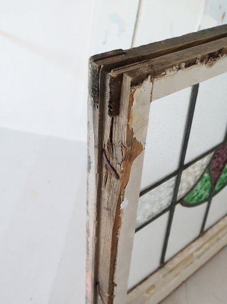 画像7: イギリス ガラスの模様がかわいい ステンドグラス (7)