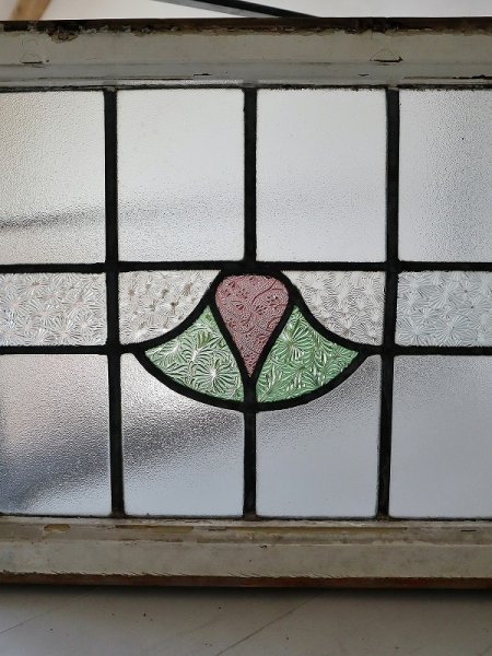 画像2: イギリス ガラスの模様がかわいい ステンドグラス (2)