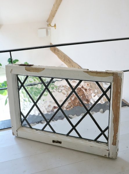 画像2: イギリス ウォーターガラスが素敵な カラーレスステンド (2)