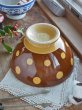 画像11: フランス サルグミンヌ製 大きなドット柄 カフェオレボウル (11)