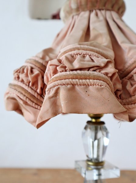 画像9: フランス ガラスのスタンドが素敵な テーブルランプ (9)