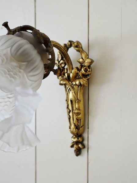 画像12: フランス 薔薇がかわいい 1灯ウォールライト (12)