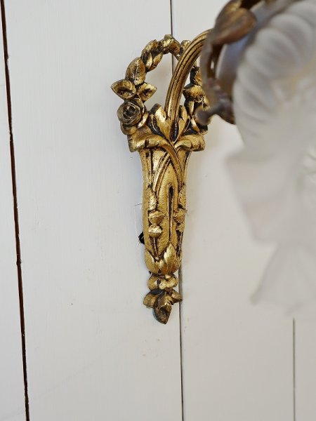 画像7: フランス 薔薇がかわいい 1灯ウォールライト (7)