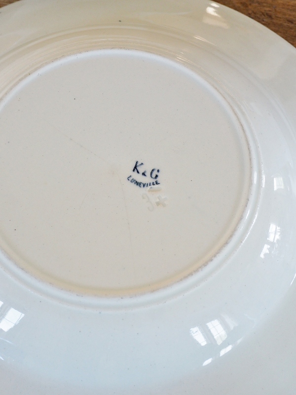 K&G Luneville プレート | Brocante Aile D'ange